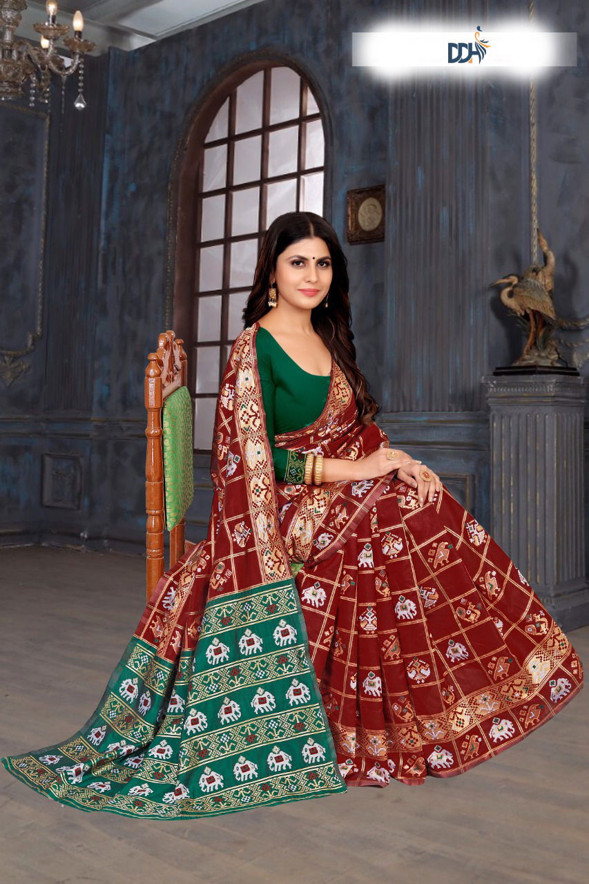 Dhruvi Bandhani Patola Designer Sarees Catalog